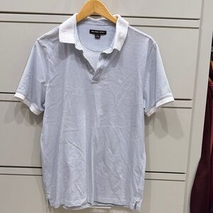 Michael Kors Blue and White Polo Shirt for Men